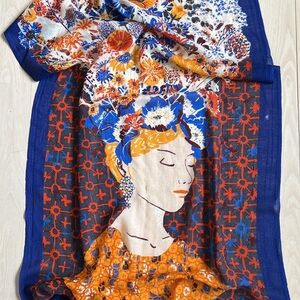 Rare! French scarf shawl by Fragonard Parfumeur